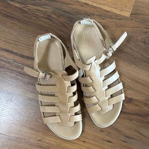 Ecco Women's Tan Leather Sandals, 40